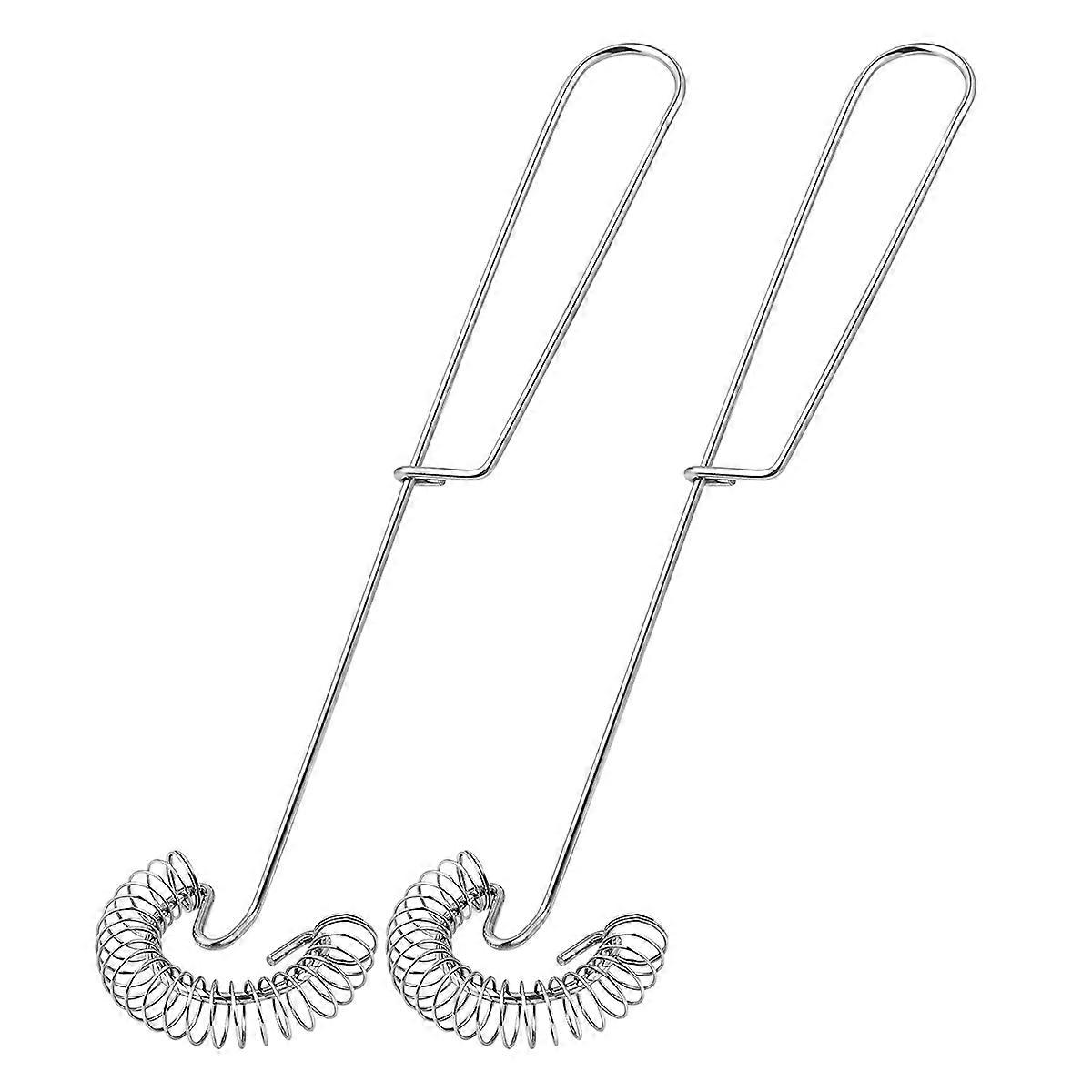 Kitchen Accessories Manual Egg Beater Blending Milk Stirring Cream Embedded Handle 10 In 2Pcs