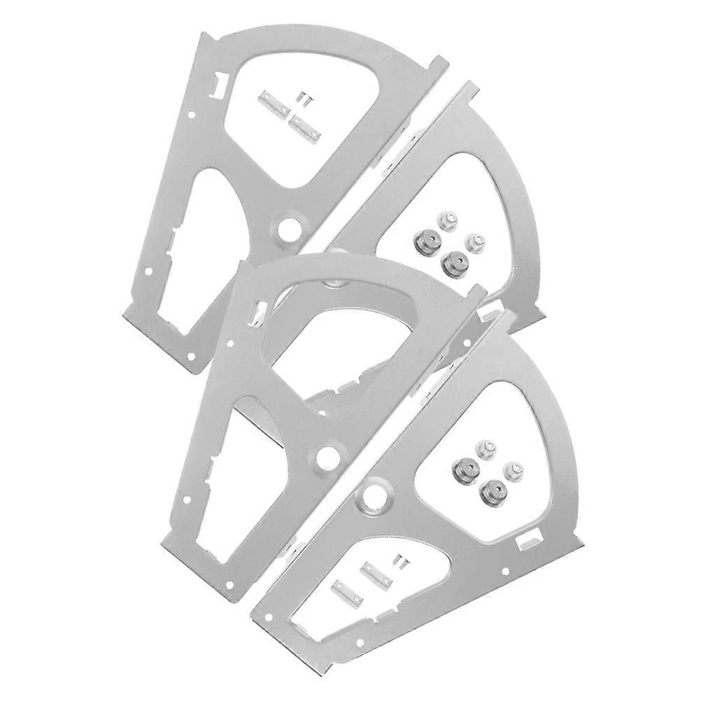 Shoe Rack Replacement Fitting Shoe Cabinet Flips Bracket Easy Installation Cold Rolled Steel Rectangular Style 2 Pairs