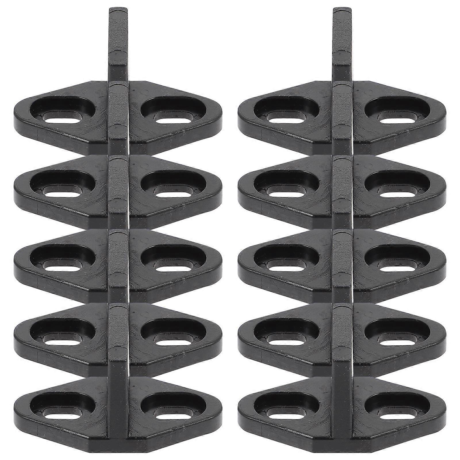10pcs Sliding Door Floor Guides Stopper Mount Durable Barn Door Bottom Track Stoppers for Smooth Operation Easy Installation POM Material Stable