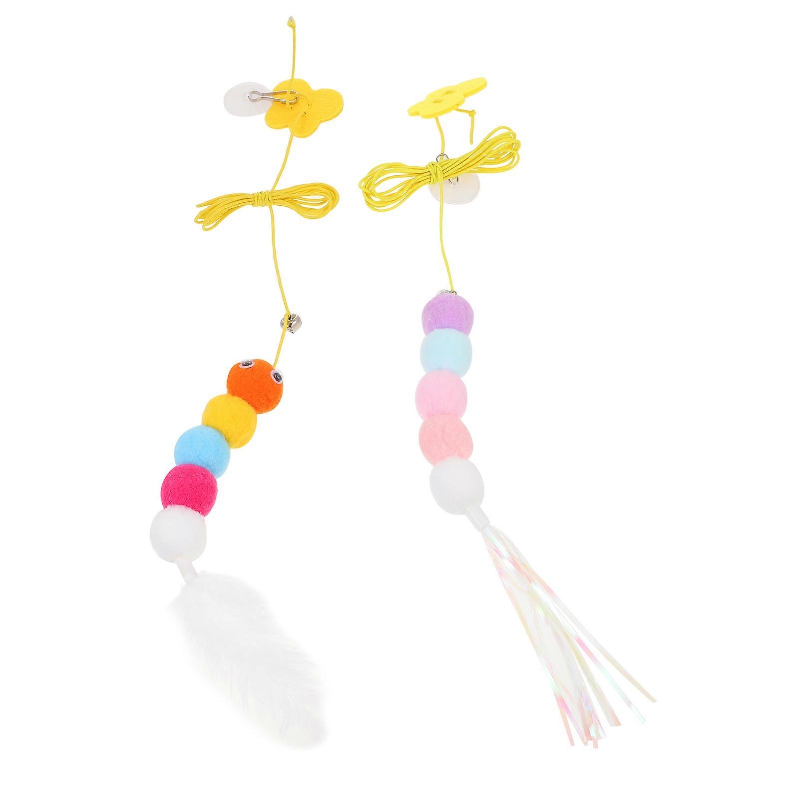 Self-Exciting Cat Teaser Cat Teaser Toy Interactive 2Pcs