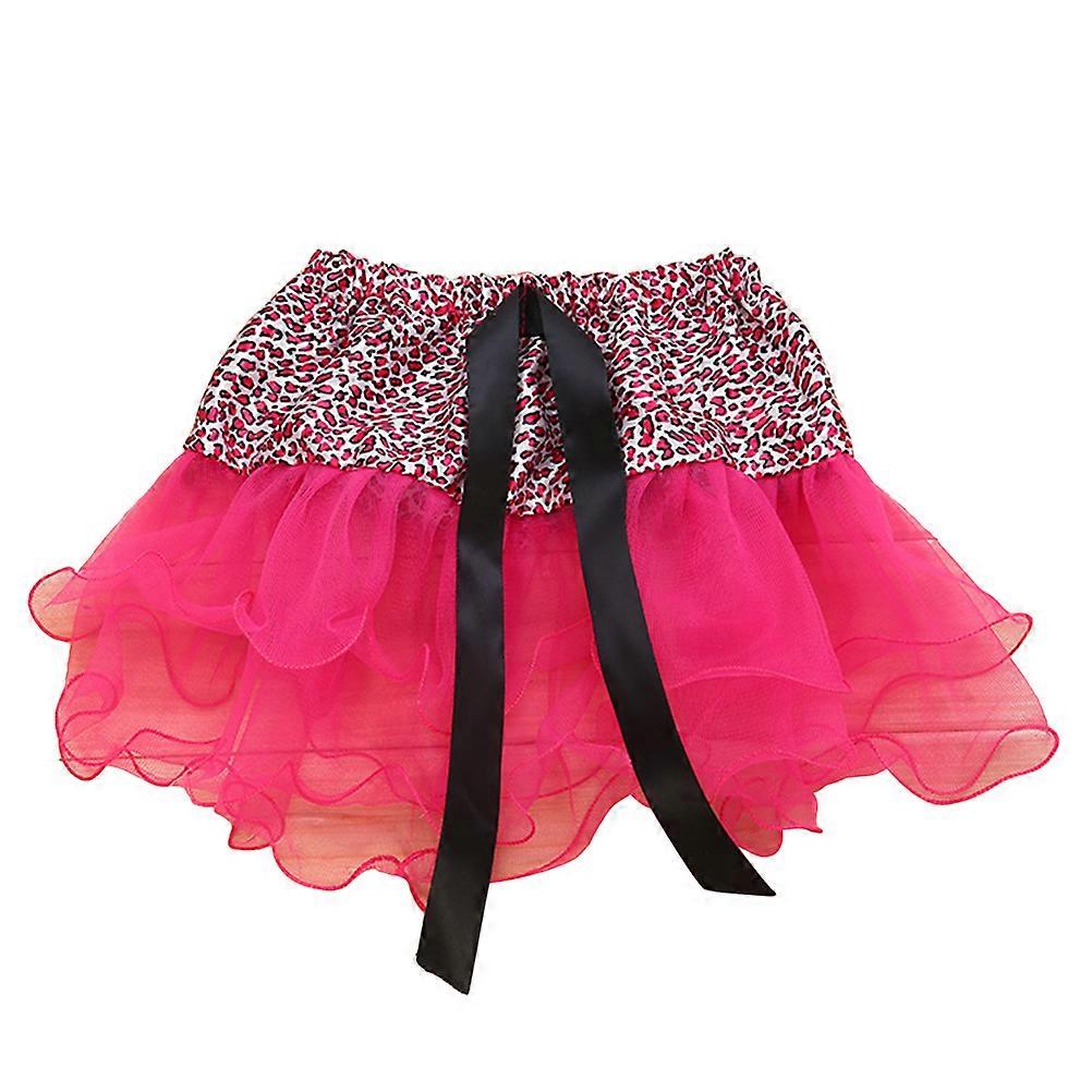 Tulle Ballet Skirt Toddler 3 Layered Fluffy Children Ballet Skirts Rose Red Dance Class 1Pack
