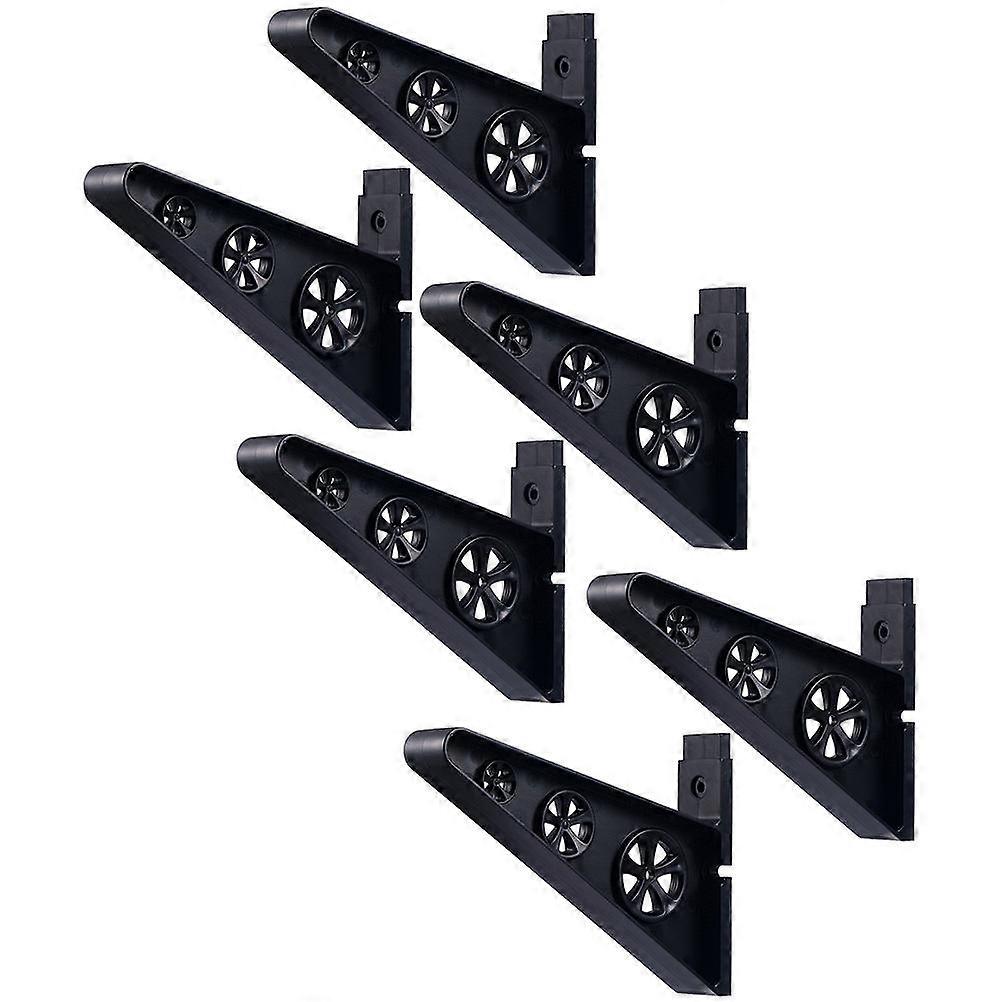 Skateboard Wall Holder Multi Wall Rack Mount Display Wall Mounting Black 6Set