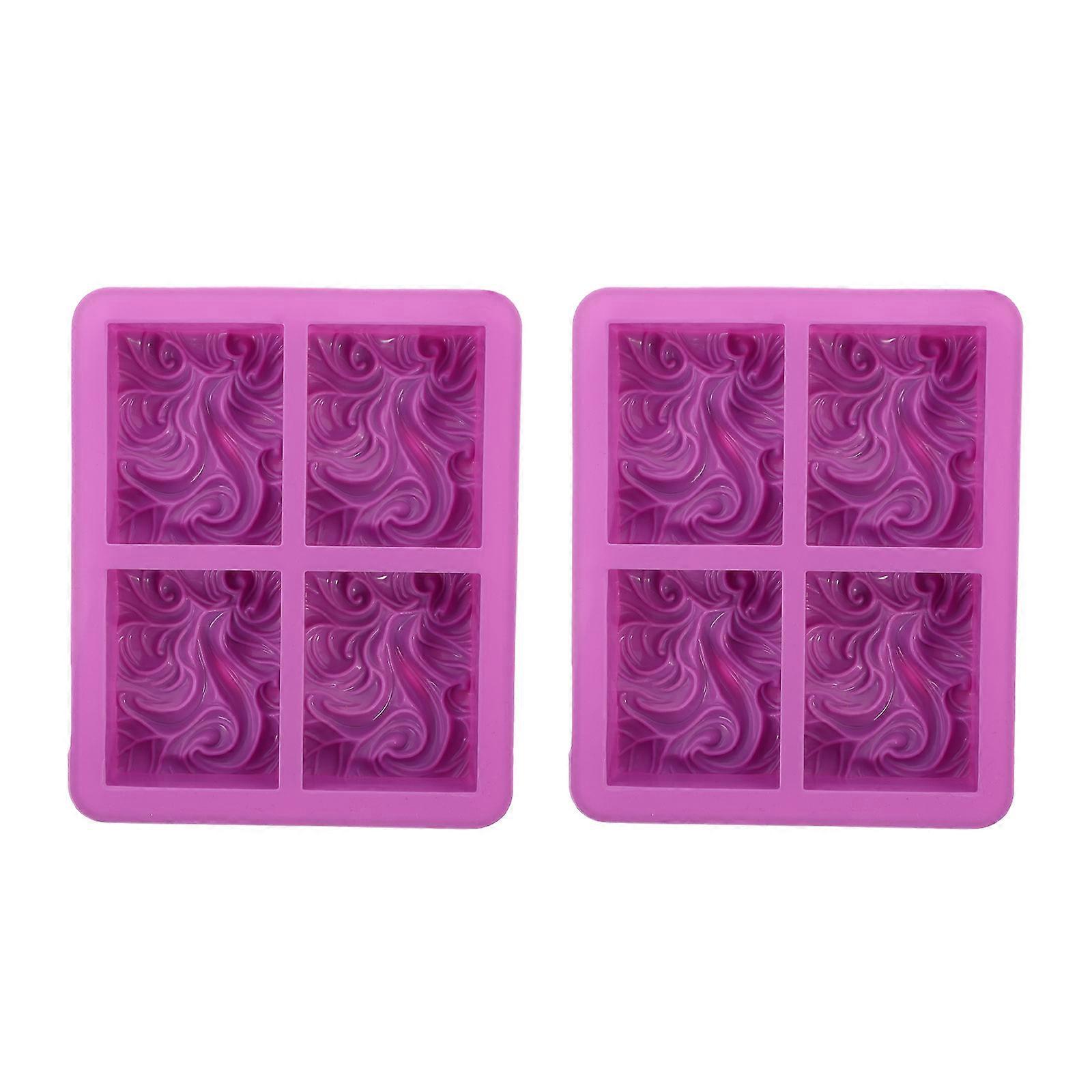 2Pcs Silicone Soap Molds Ocean Wave Shape for Scented Candle Cake Dessert Making