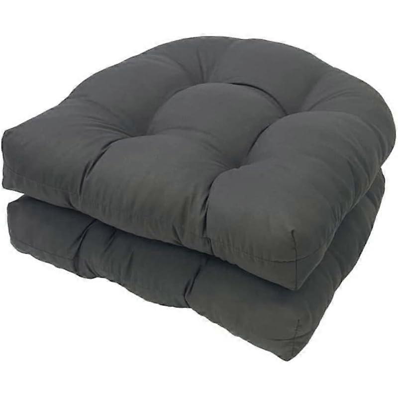 Chair Cushions Set of 2, 48 x 48 cm Outdoor Seat Cushion Pads for Garden Furniture, Comfortable Back Seat Cushion