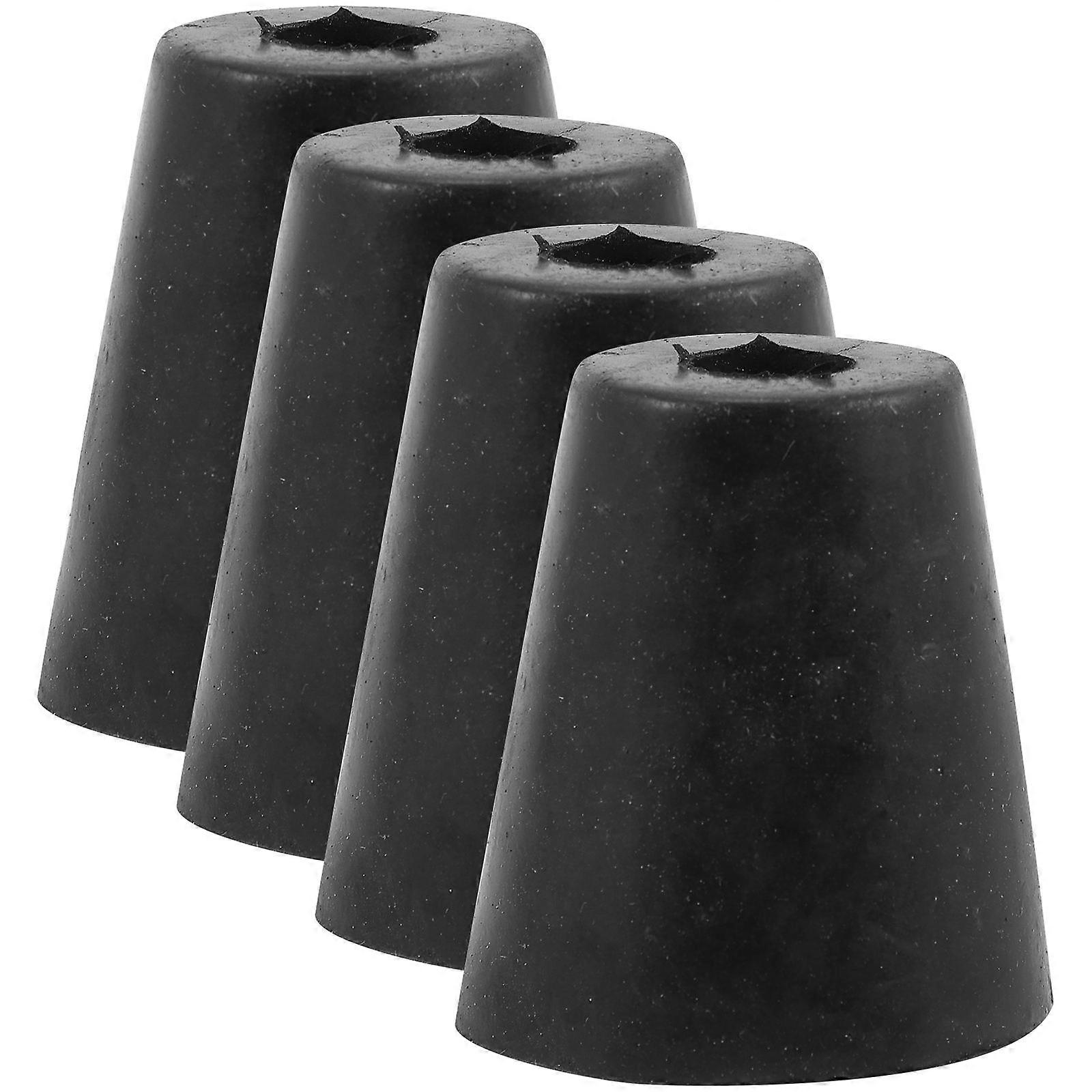 Speaker Stand Replacement Feet Anti Vibration Shock Absorbing Pads for Office Equipment 4Pcs Black