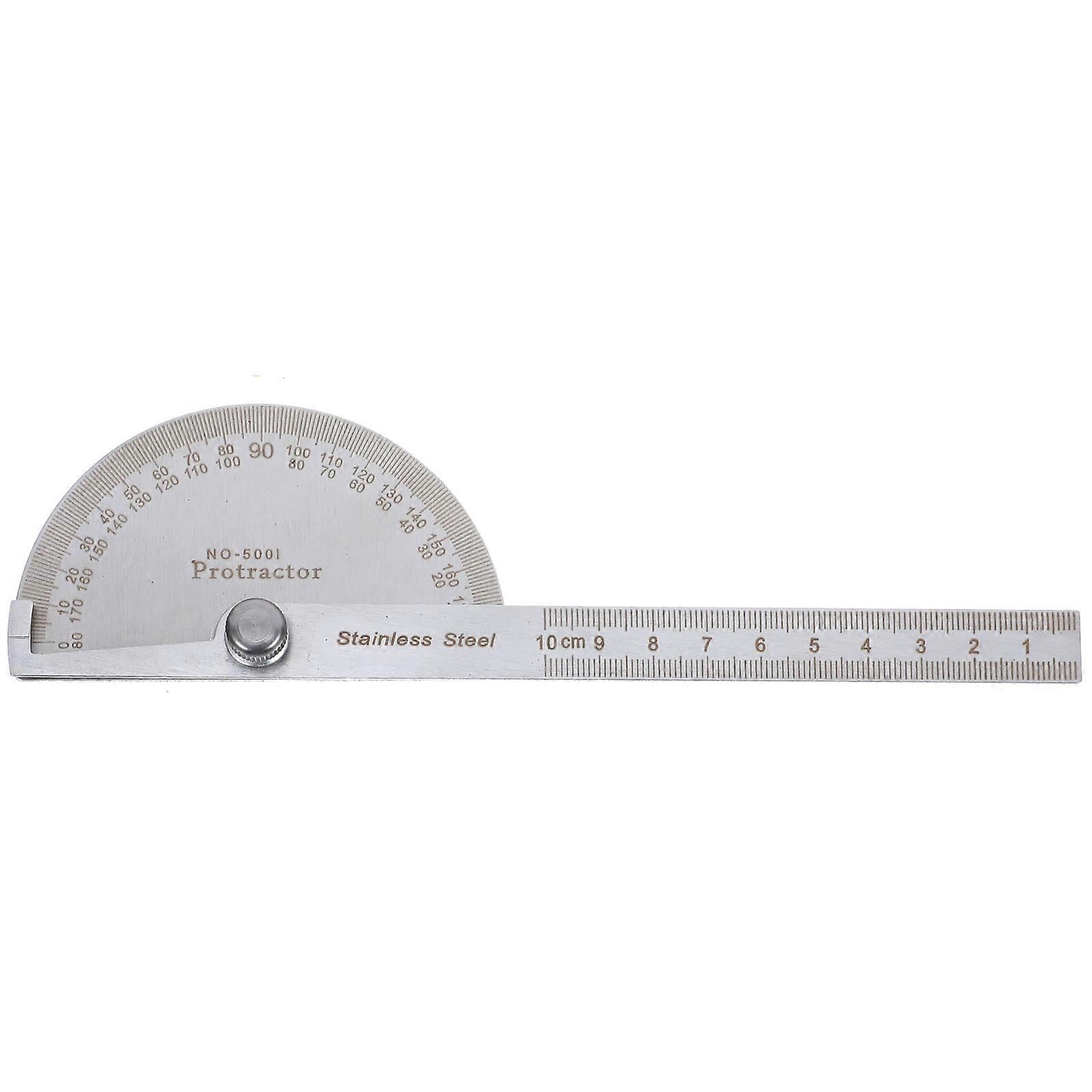 Protractor with Swing Arm Stainless Steel Angle Ruler with Swing Arm 15 x 9cm ( W) Woodworking Projects 1Pack
