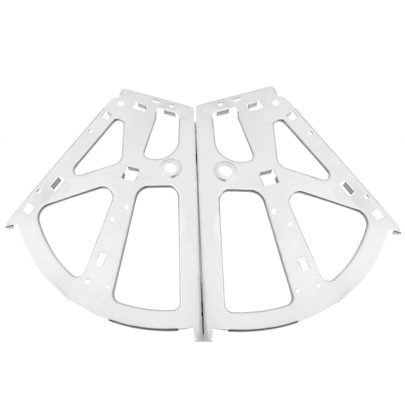 2pcs Silver Stainless Steel Shoe Cabinet Stand with Smooth Surface and Frame for Home Decor