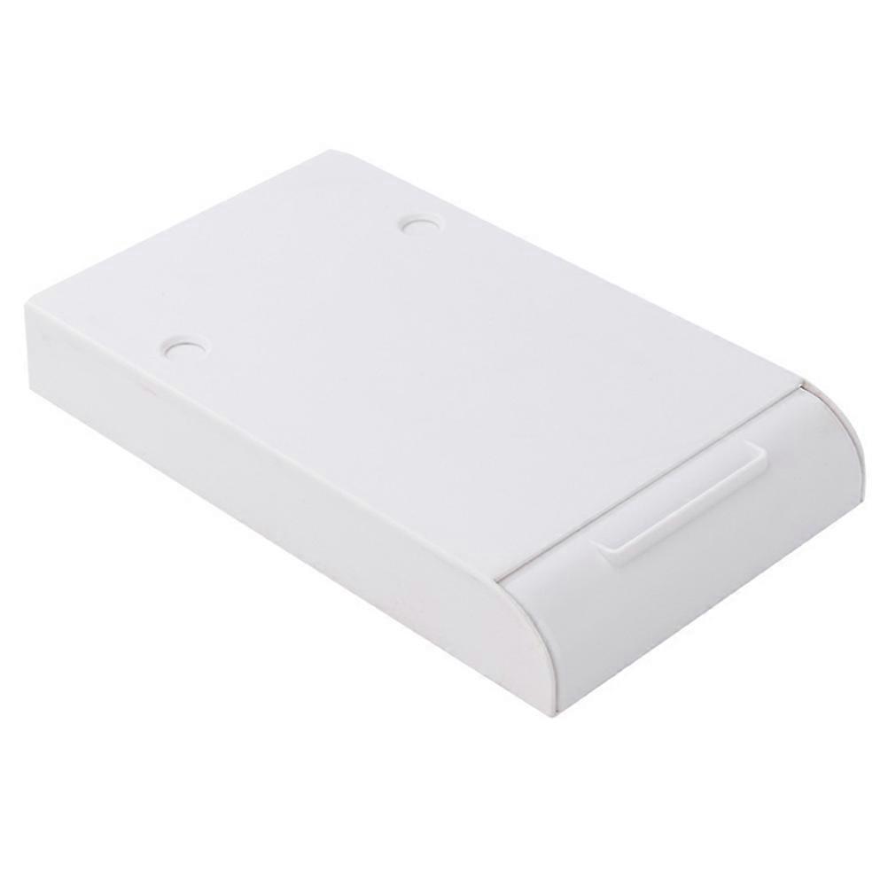 Stationery Organizer Plastic Abs Drawer Style Storage Box Hidden Adhesive Under Table Desk Organizer For Home Users White 1Set
