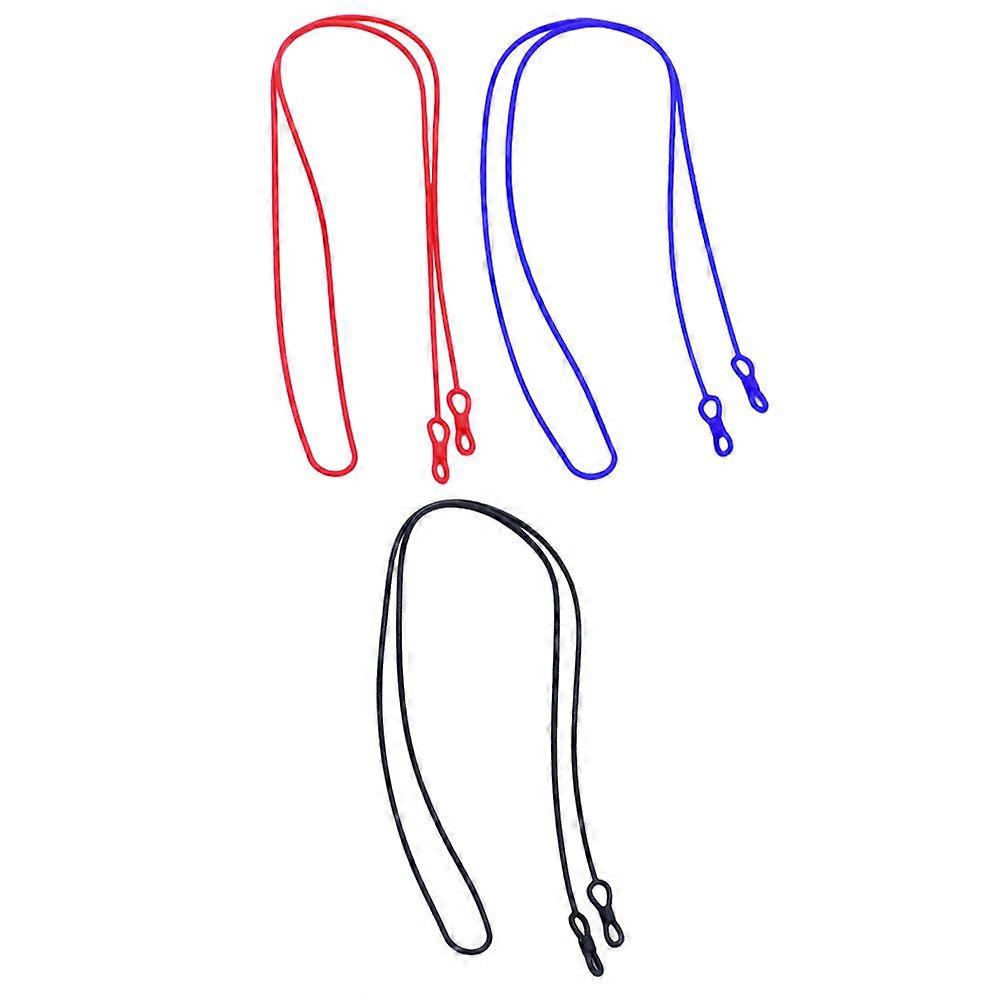 Eyeglasses Cord Round Shape Non Slip Material For Children Adults Elderly Daily Use 3Pcs