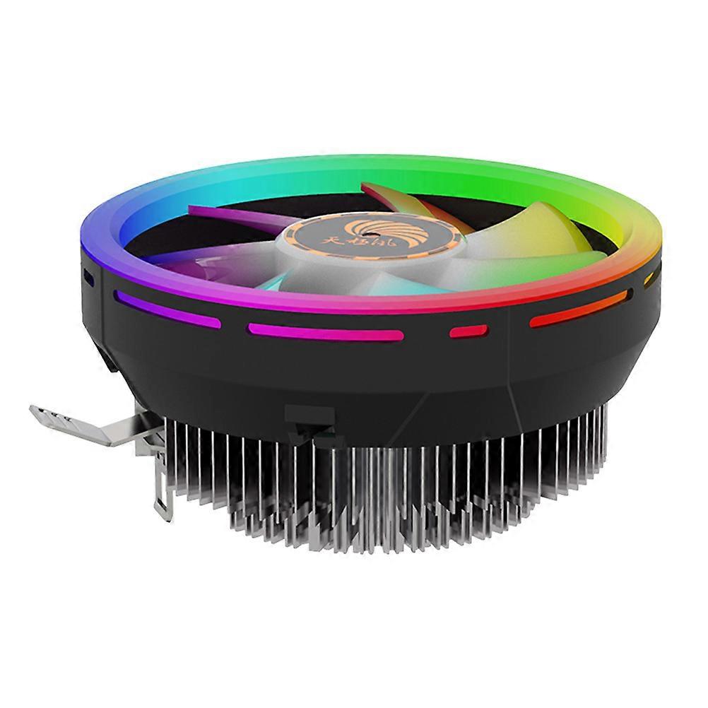 Air Cooler Cpu Internal Fans And Cooling Components For Cool Atmosphere Players With 5-Color Led Light 12.4X12.4X7.2Cm 1Pack