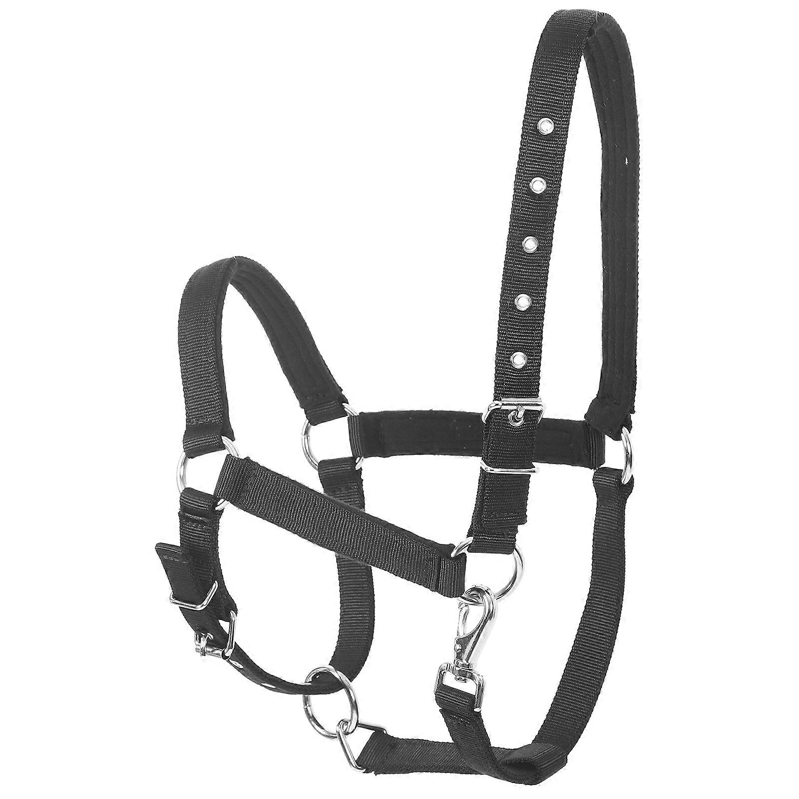 Adjustable Horse Collar Safety Horse Halter Riding Equipment Equestrians Black 50.00X10.00X2.50cm Durability 1Pcs