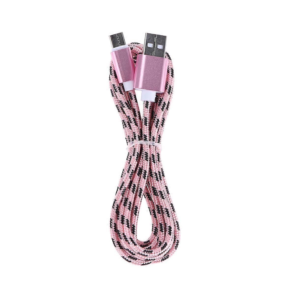 Braided Usb C Cable Type-C USB Cable Tablet Office 2m Data Sync 1Pcs