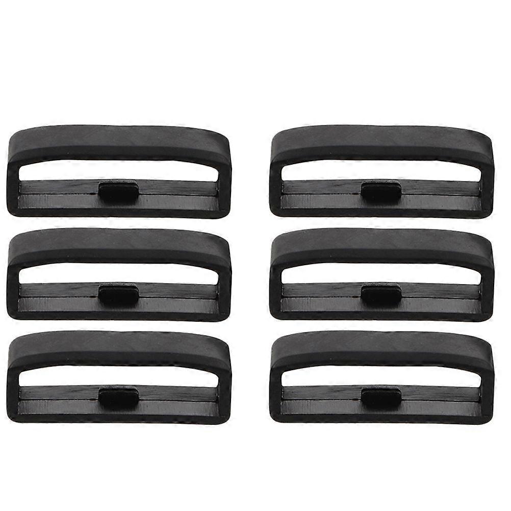 6pcs Mild Silicone Anti-lost Strap Ring Practical Watch Strap Protective Ring