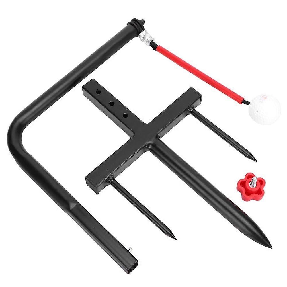 Golf Swing Trainer Aid Pure Path, Golf Practice Swing and Strike Training Tool, Easy Installation, Black Color, Durable Design