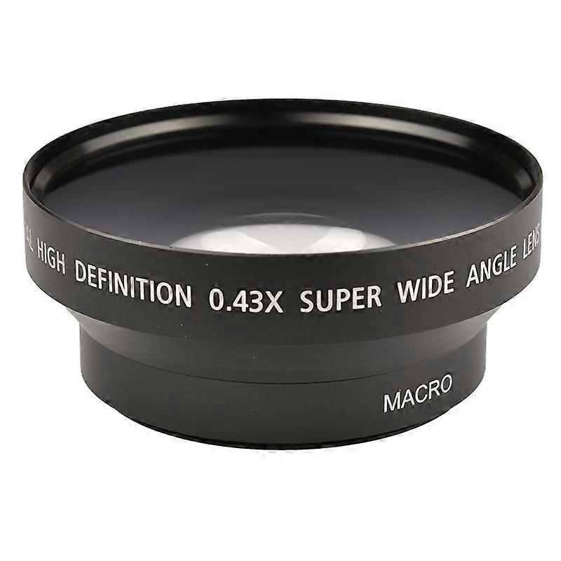 62 67 72 mm 0,43X HD Super Grand Angle Extension d’Objectif + Micro Objectif