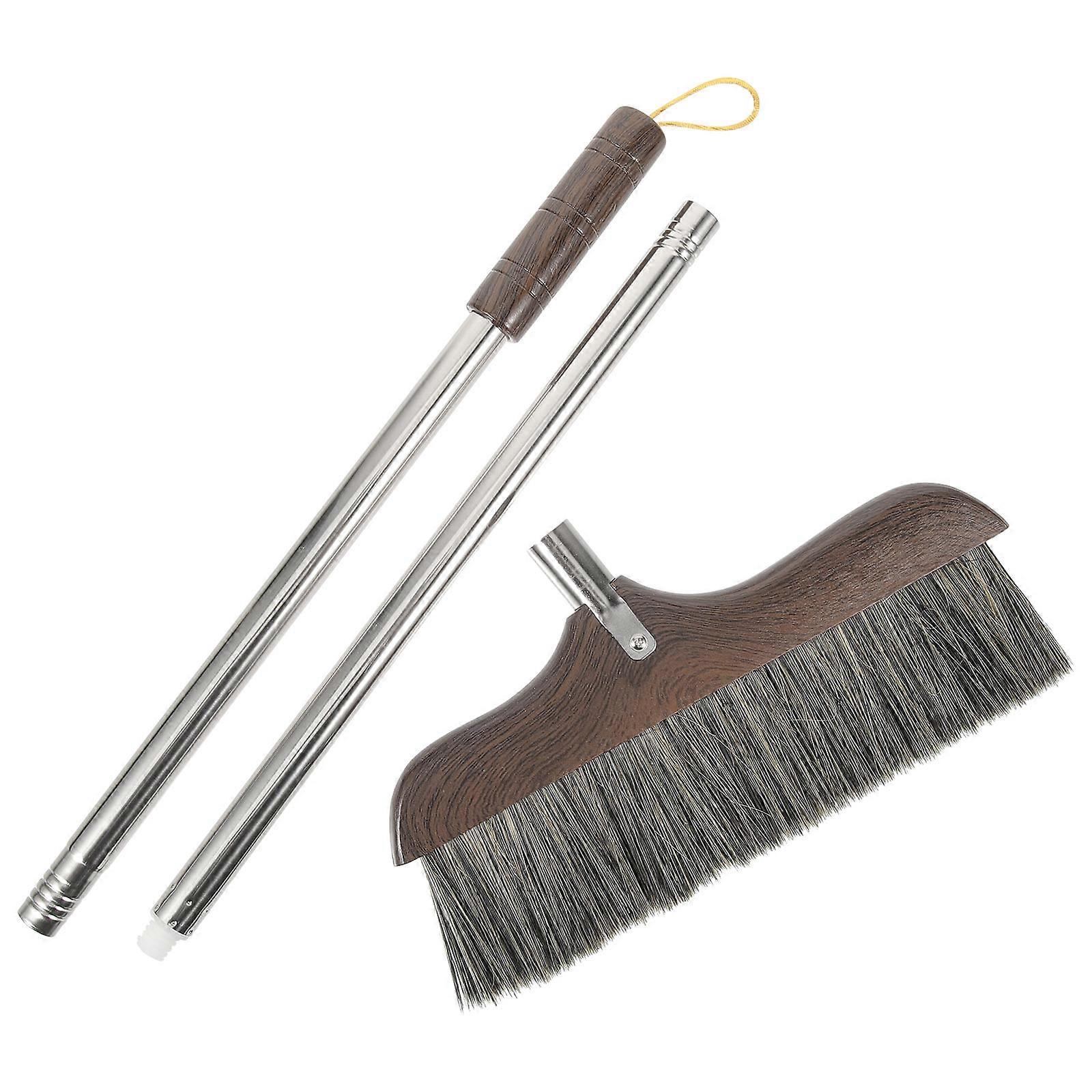 Soft Bristle Long Handle Broom for Home Cleaning – Compact Dust Sweeper for Kitchen, Office, Garage & Hair Removal – Indoor & Outdoor Use