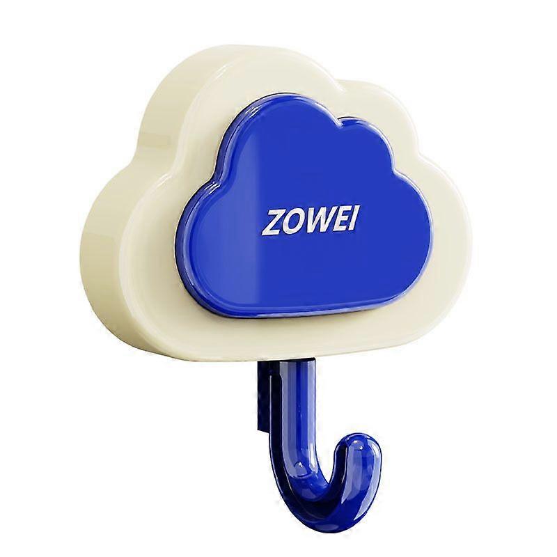 4-pack suction cup push cloud hooks, punch-free, bathroom, kitchen, household multifunctional creative hooks for convenient storage