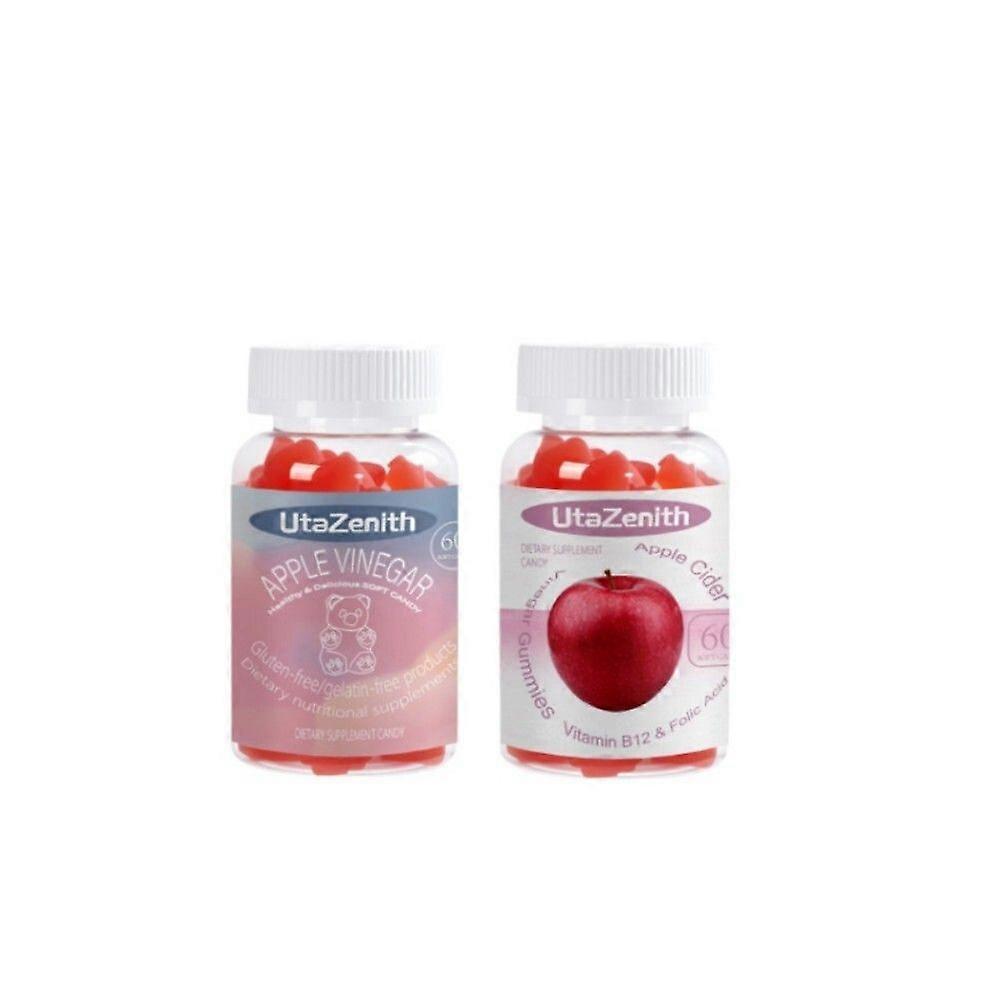 Apple Cider Vinegar Gummies, Natural Energy Supplement, Combination Pack