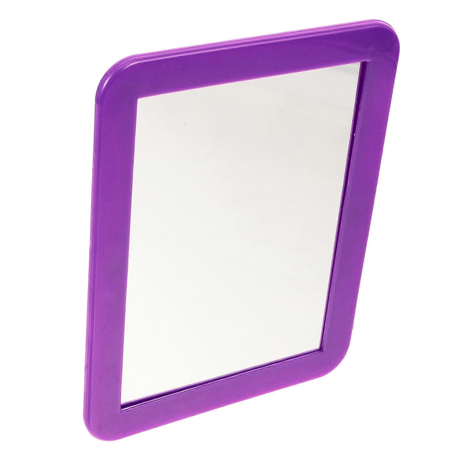 Dressing Table Mirror Magnetic For Locker Purple Color Rectangular Shape 1Pack