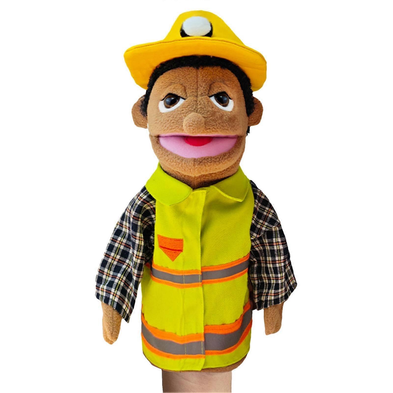 Hand Puppets for Role Play  Chef, Firefighter, Farmer, Worker, Detective, Doctor