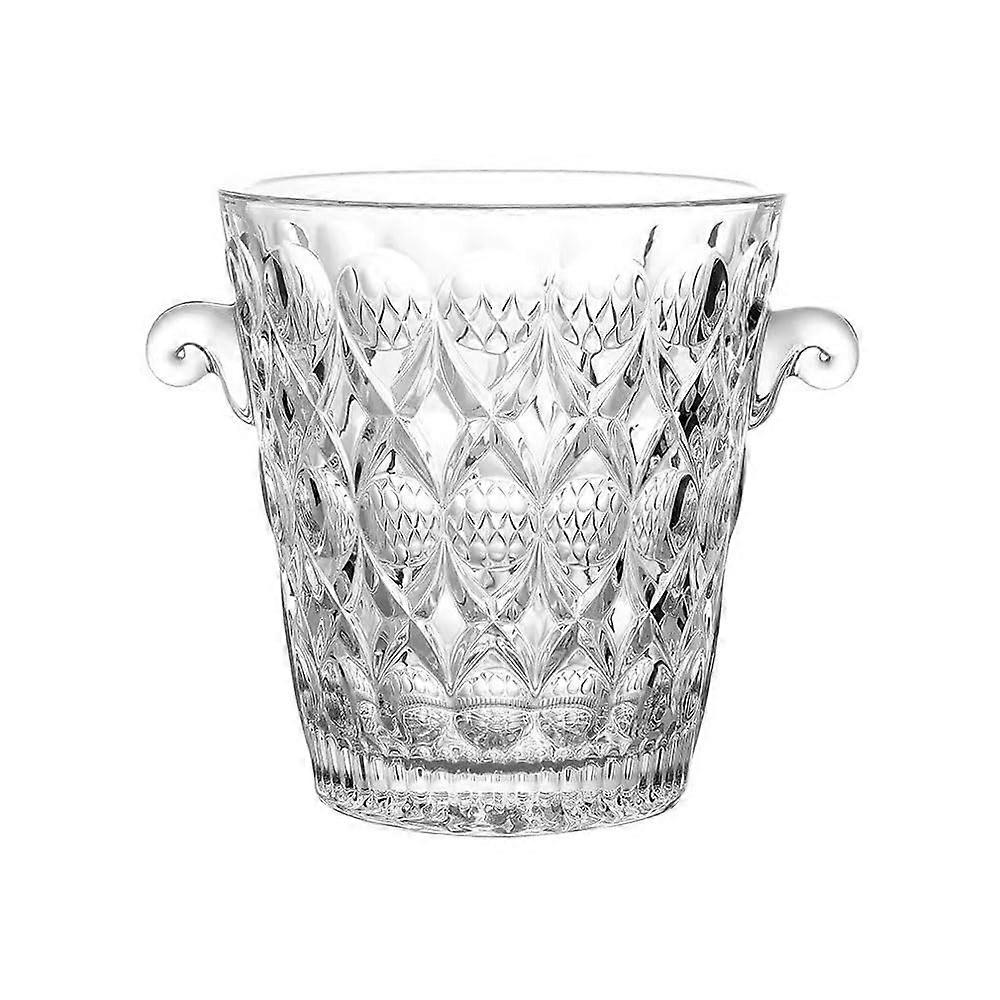 Ice Bucket Crystal Glass, Household Champagne And Beer Bucket, Ice Pellet Bucket, Thickened Ice Cube Tray