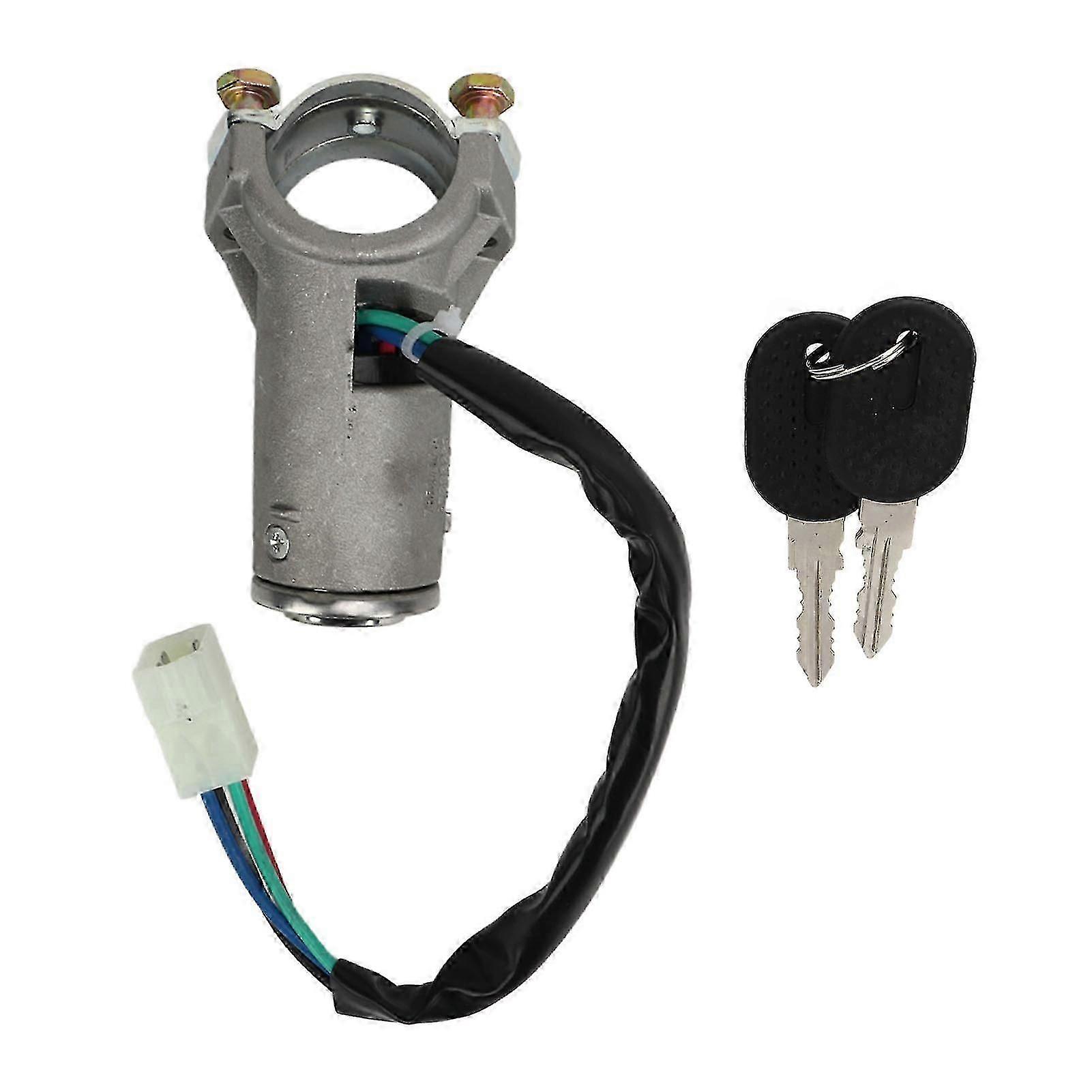 Ignition Lock Switch 4479518 Steering Lock Ignition Barrel Switch with 2 Keys Replacement for Fiat Panda Mk1 126 127 128 132