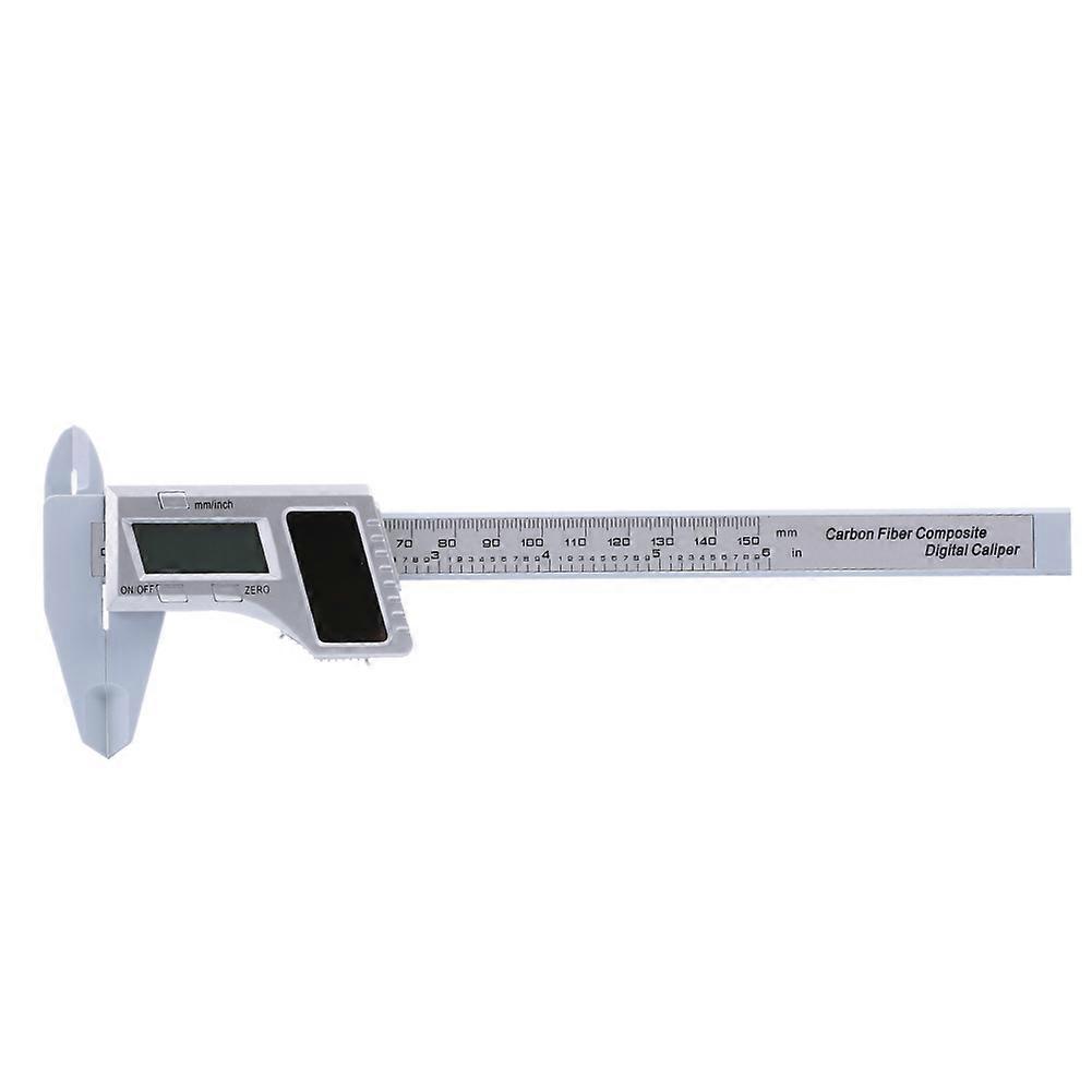 Solar Power Plastic Digital Display Electronic Ruler Scale Vernier Caliper 0-150mm with Angle Measuring Function