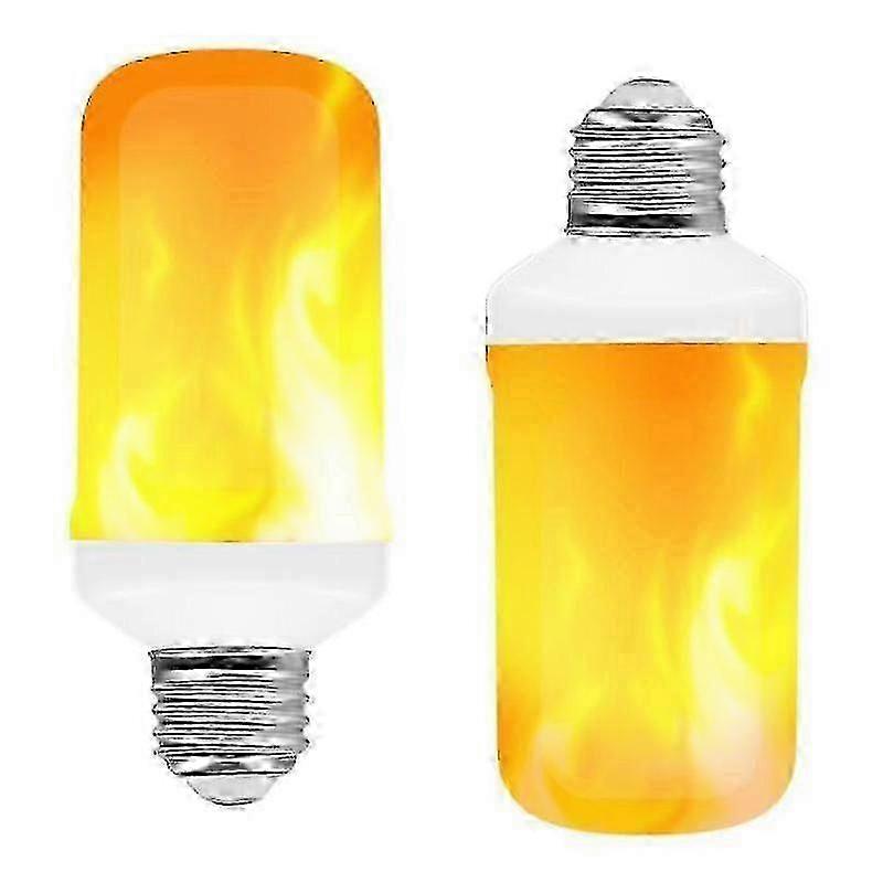 2pcs Flickering Flame Light Bulb 5w E27 Base Decorative Atmosphere Lamps
