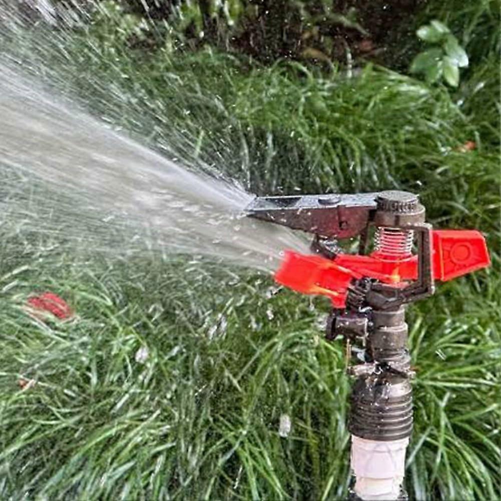 Garden Sprinkler, Automatic Lawn Sprinkler with 360 Degree Adjustable Nozzles for Large Areas, Rotatable Irrigation System