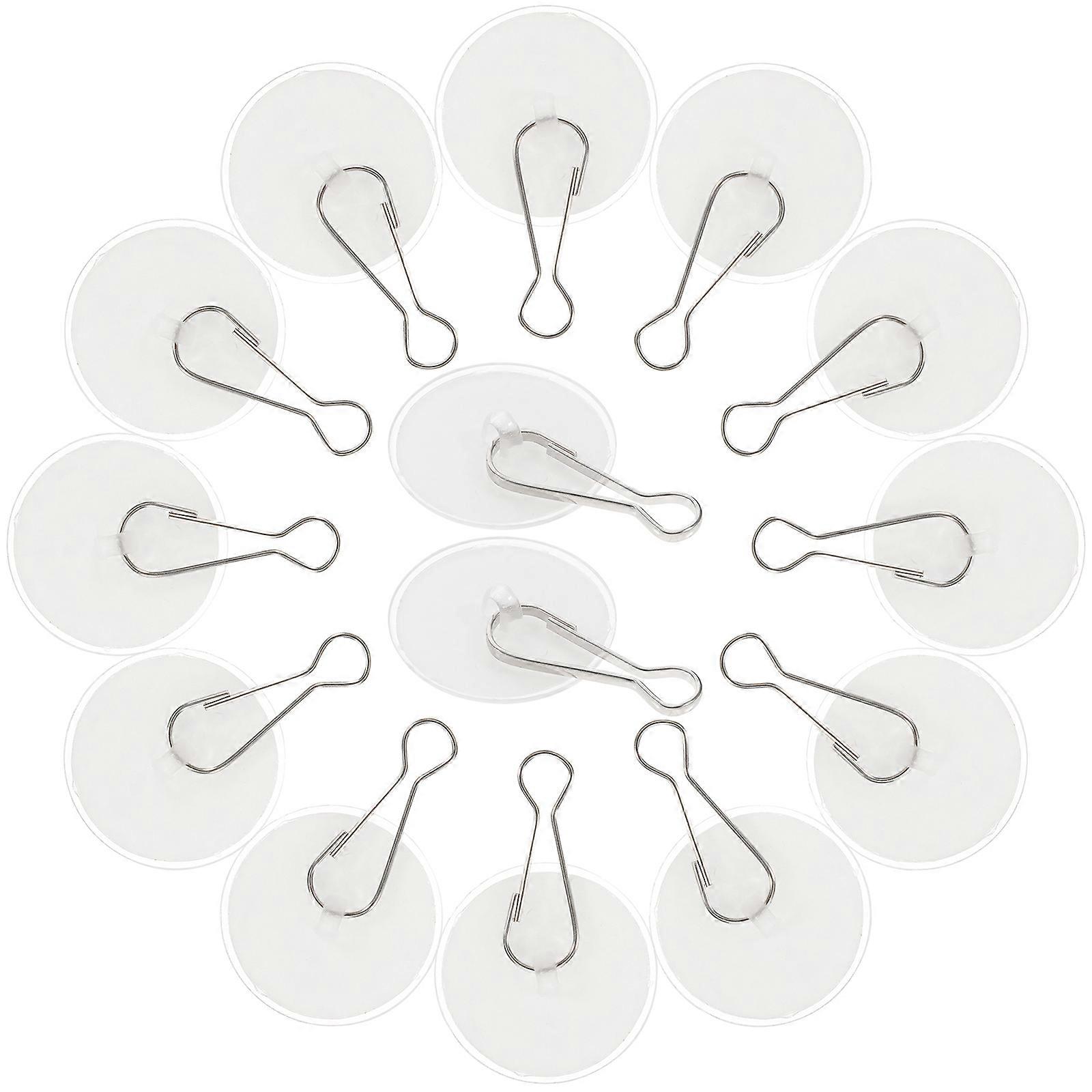 Ceiling Hook Self-Adhesive Clear Removable Ceiling Hooks Home Decoration Square Base 3x1x0.2cm 50 Sets
