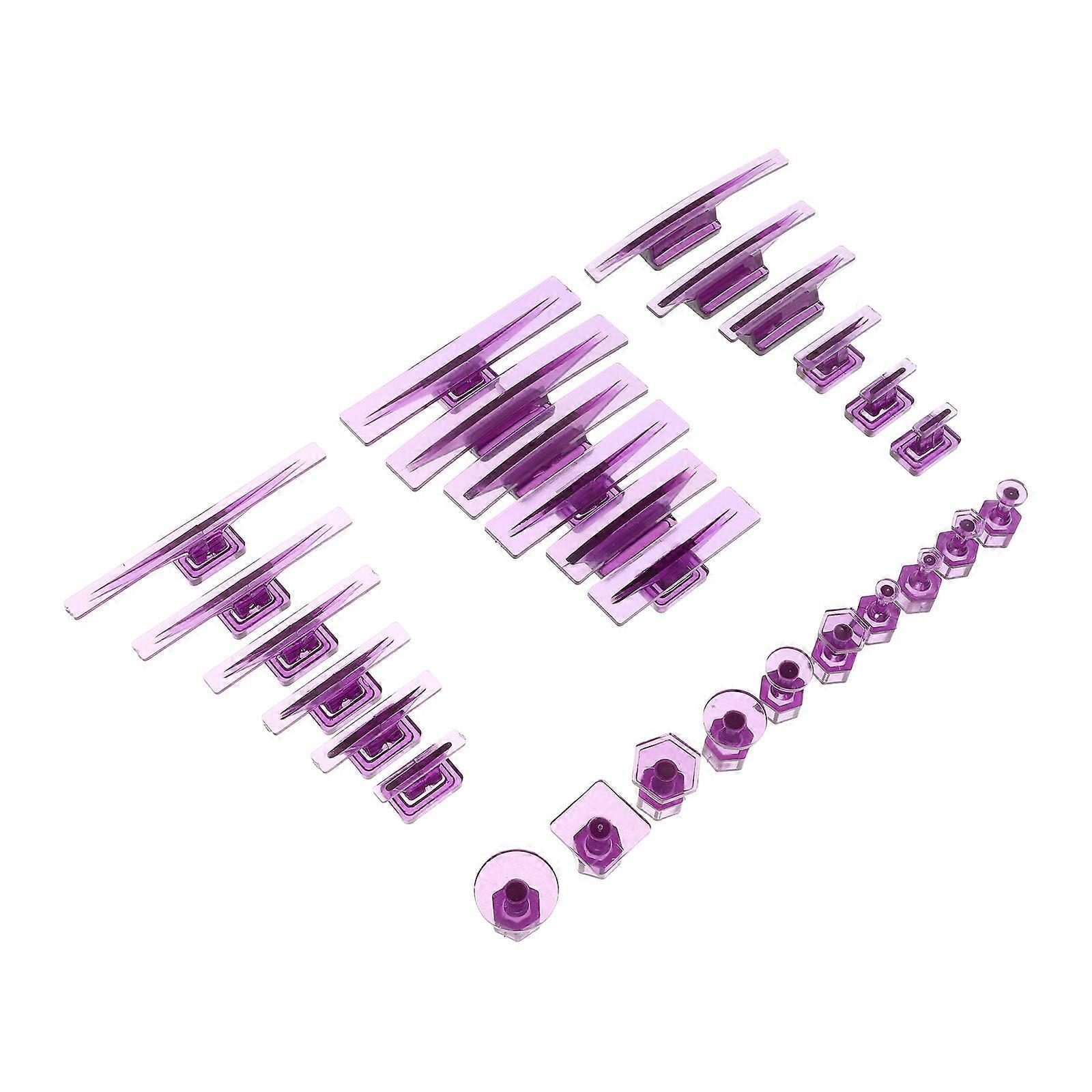 Small Dent Remover Pulling Tabs Car Dent Repair Instrument 8.40X1.70X1.20CM Advanced Dent Removal Technology 28Set