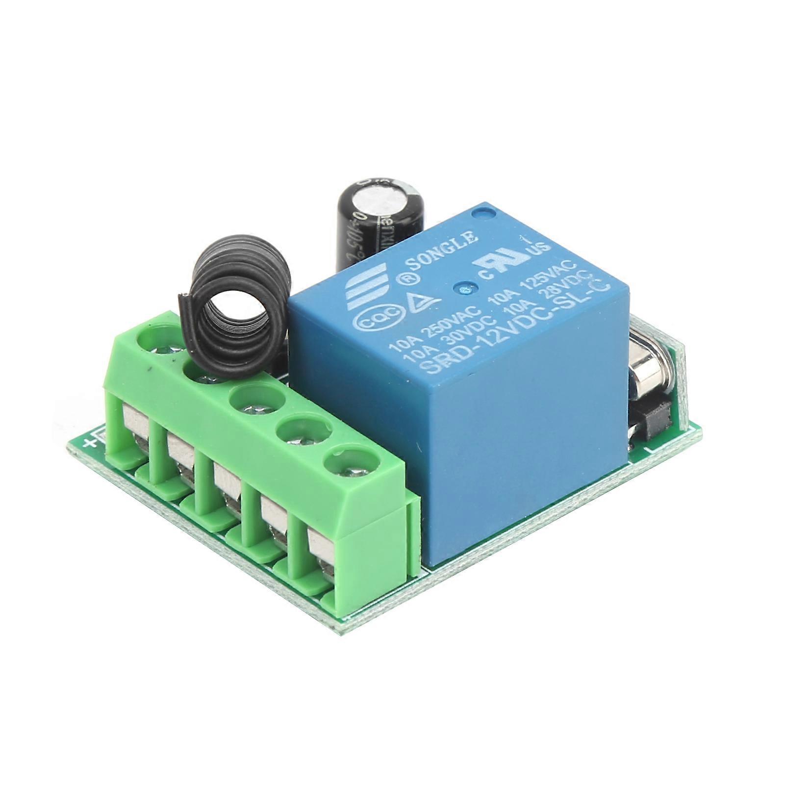 DC 12V Single Channel Relay Module RF Wireless Switch Receiver Remote Control Transmitter Kit