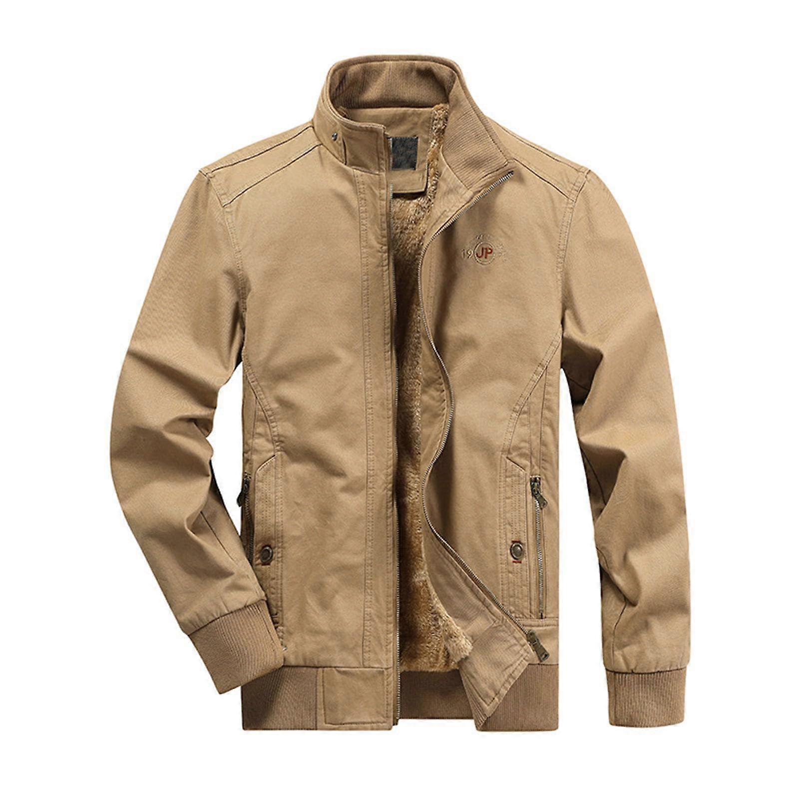 Men's Wind Jacket, Lightweight Softshell Jacket for Men, Summer Men's Parka Quilted Jacket, Lightweight TShirt, Men's Softshell Jacket A1 Khaki 5XL