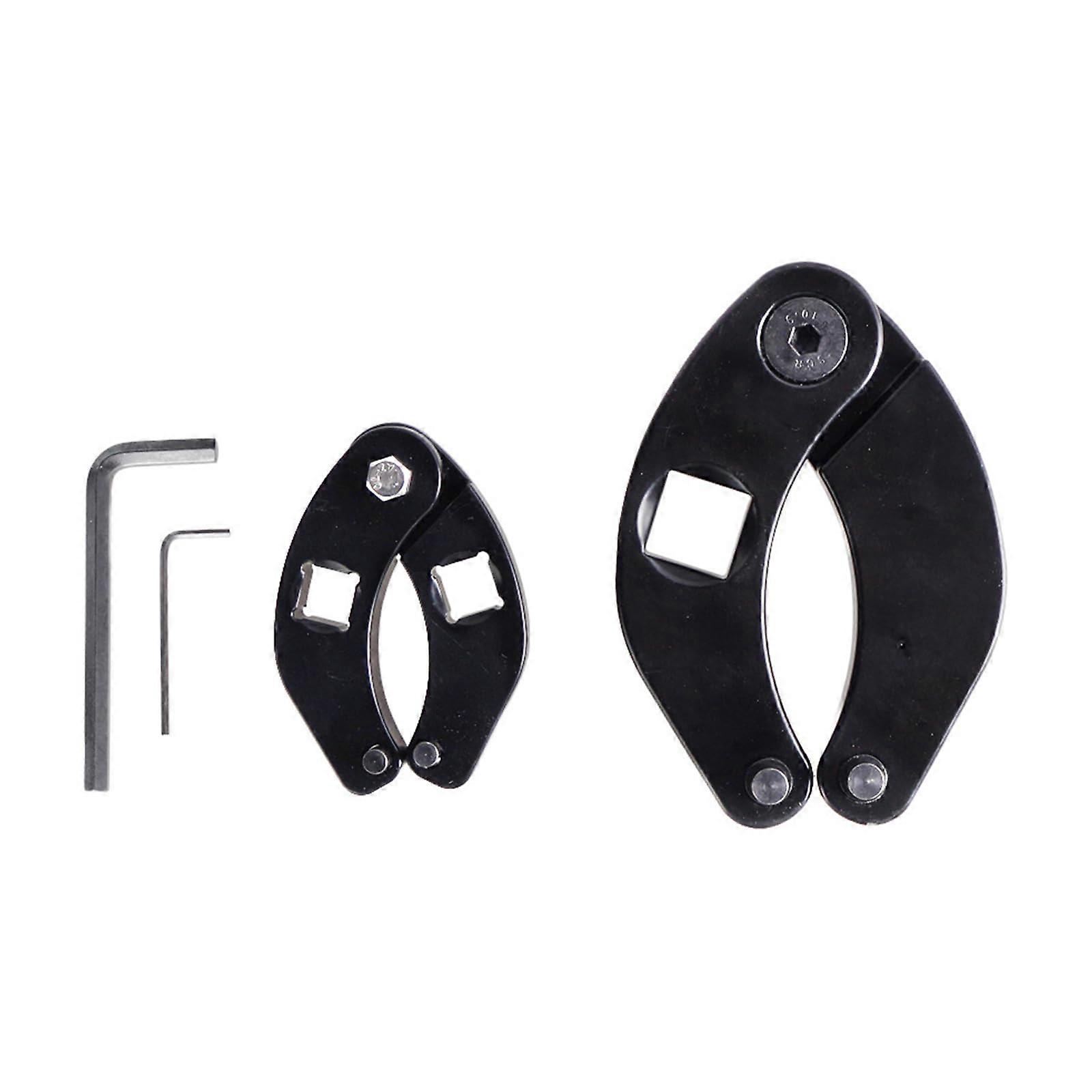 2 Pieces Adjustable Key Stuffing Box Nut Wrench Tool for Hydraulic Cylinder Accessories 1266 Remove Stuffing Box Nut