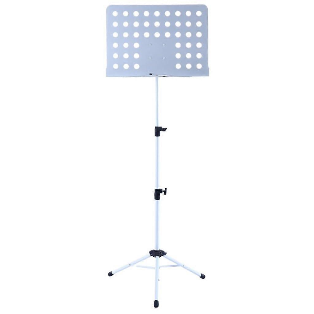 Foldable Music Stand for Violin, Guzheng, and Guitar, Adjustable and Collapsible Music Instrument Stand, White A