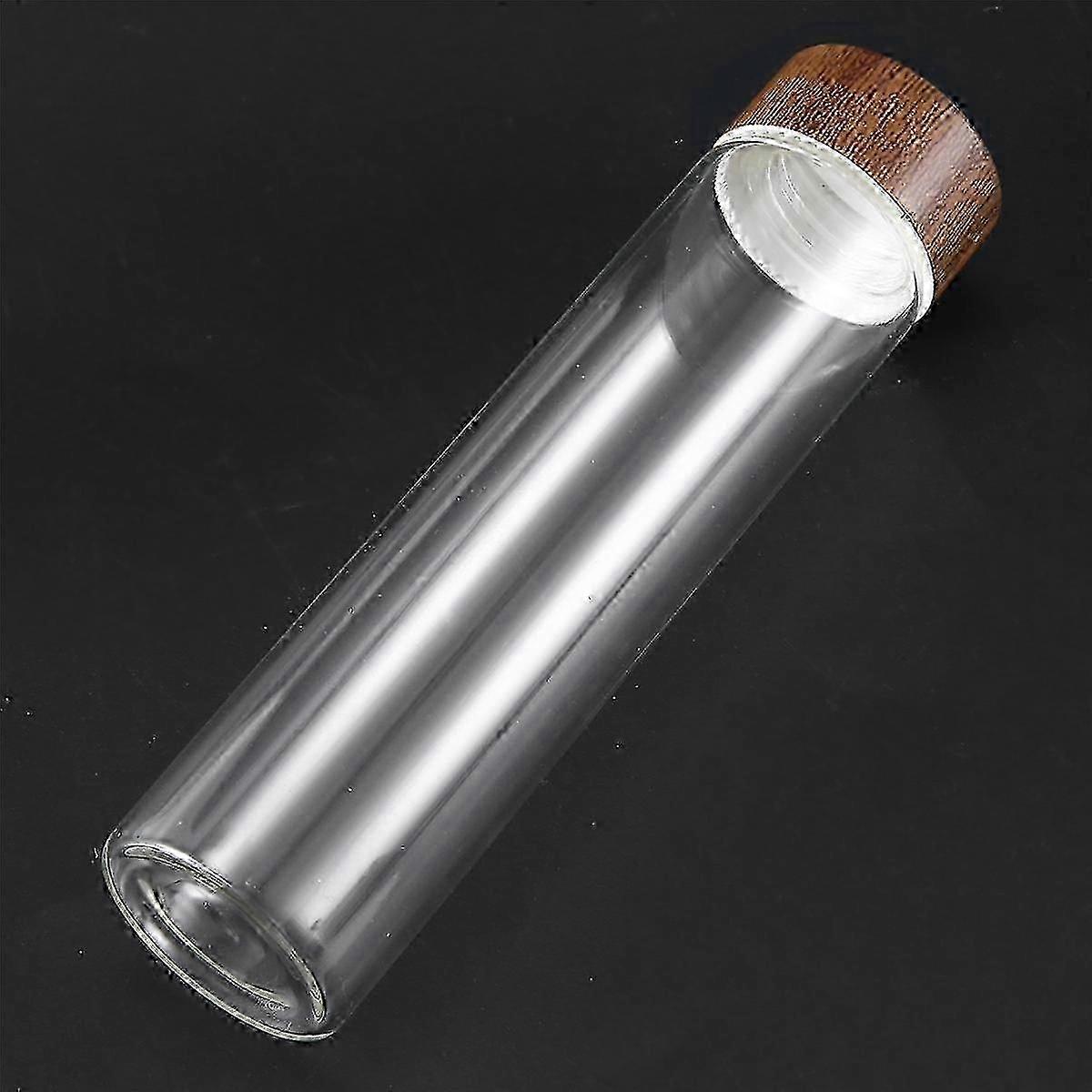 12PCS Coffee Bean Storage Tubes Coffee Bean Cellar Wooden Display Stand and Funnel Espresso Accessories js