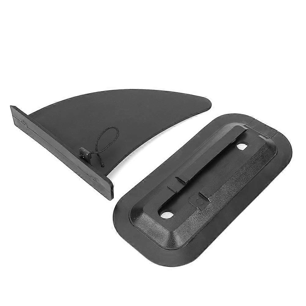 Surfboard Fin Set Good PVC Black Size 4 Compatible with All Surfboards Durable Material and Versatile Design