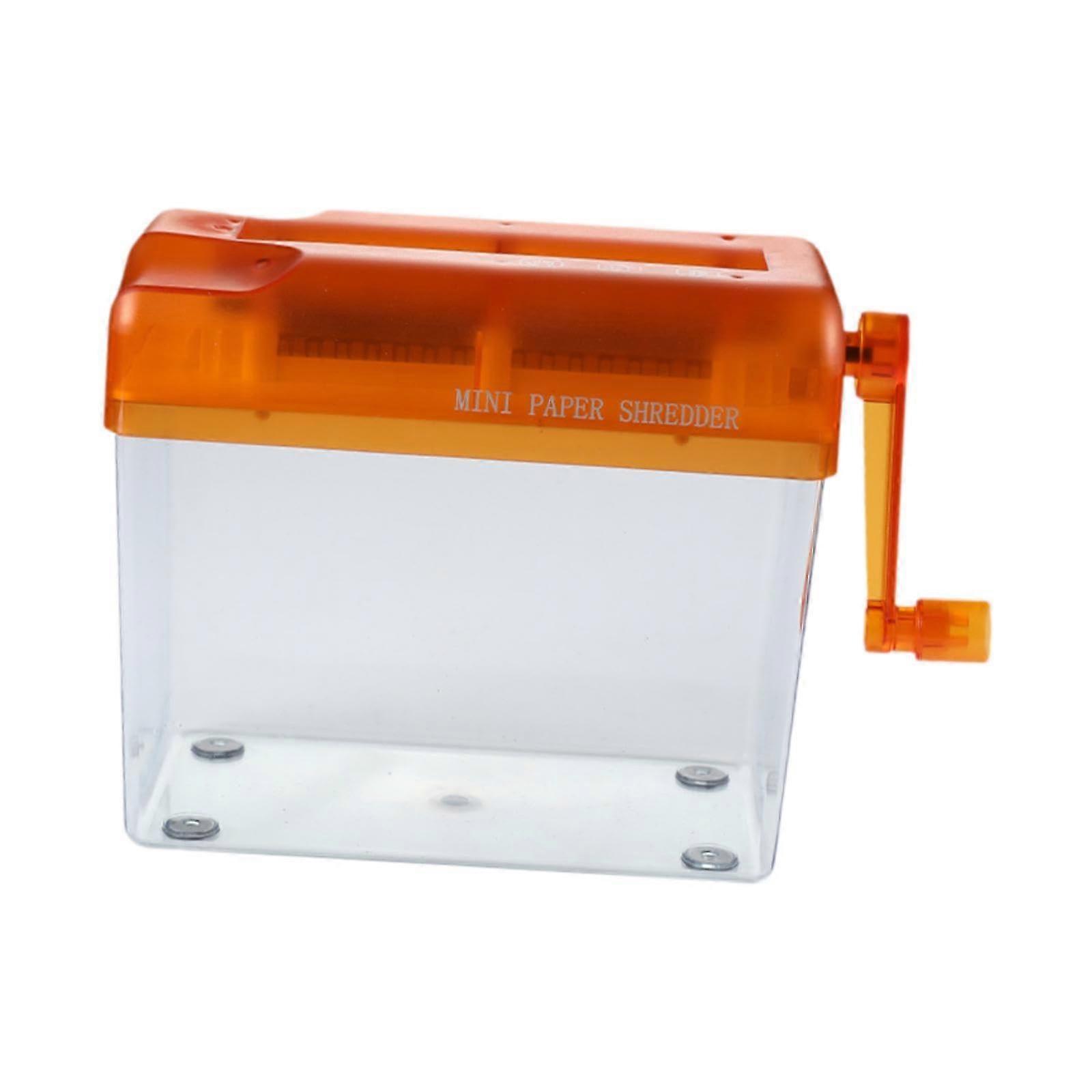 Paper Shredder, Portable Mini Hand Crank Document Shredding Tool, Compact Manual Paper Cutter for Home Office Use