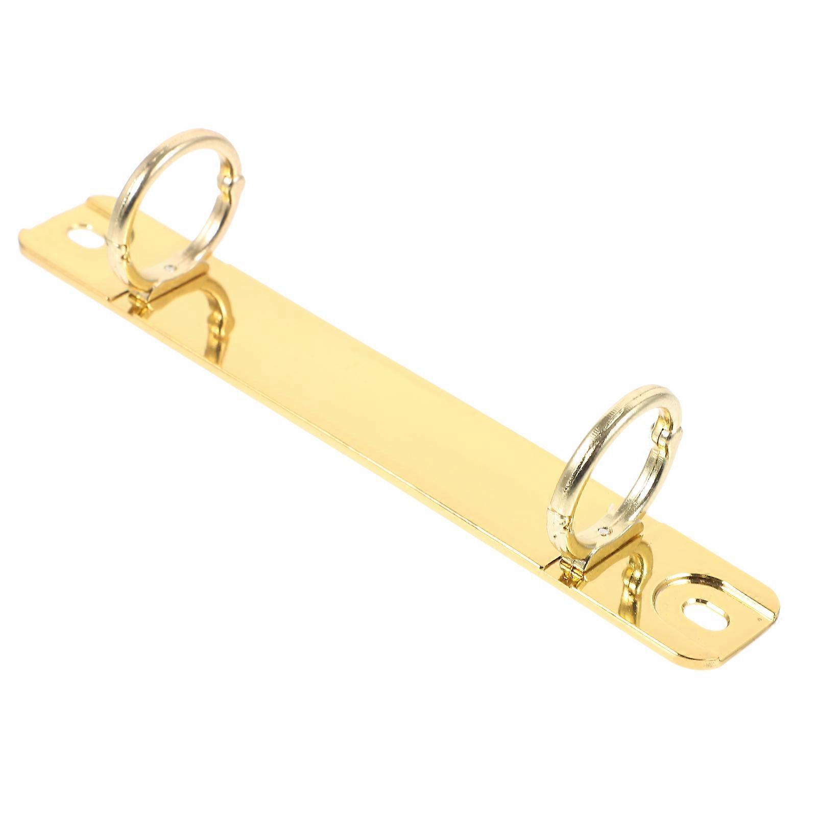 Metal Binder Spine Insert for Loose Leaf Notebooks – DIY Notebook Binding Clip with Removable Rings and Portable Two Hole O Type Metal Clip for