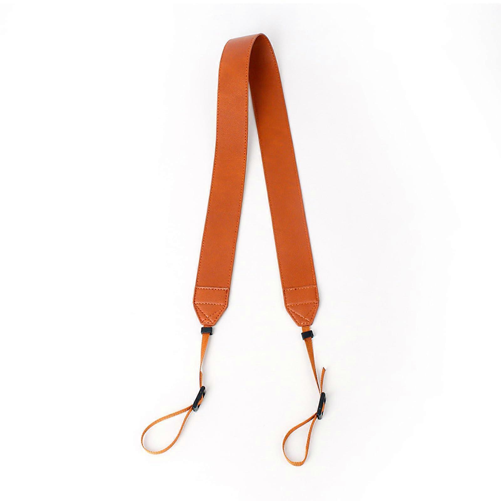 DSLR Camera Shoulder Neck Strap Adjustable PU Leather for Photography Brown Standard