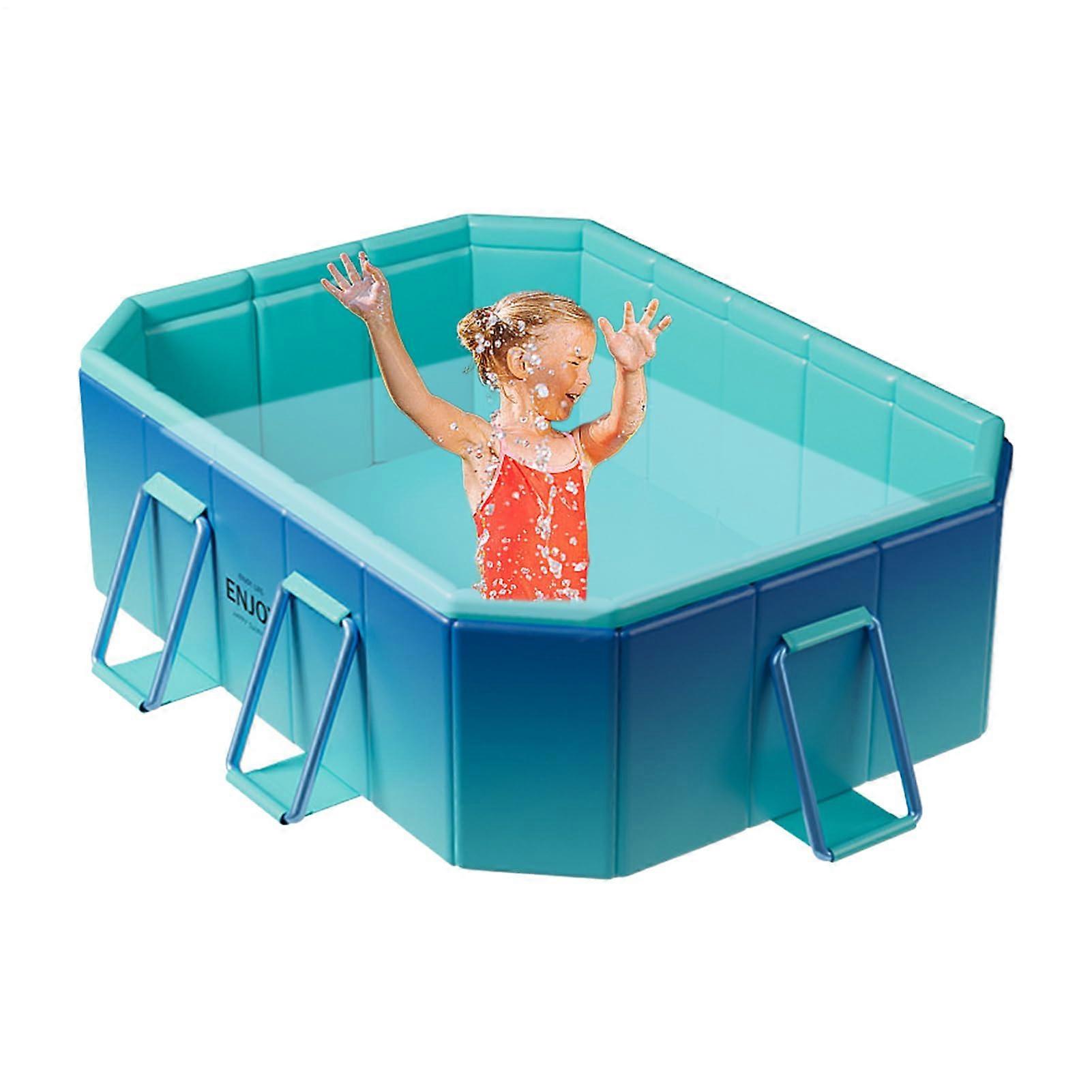 Foldable pool, collapsible, for kids, dog pool, collapsible, portable bathtub, children's pool, noninflatable, cat bathtub, 1.8 meters.