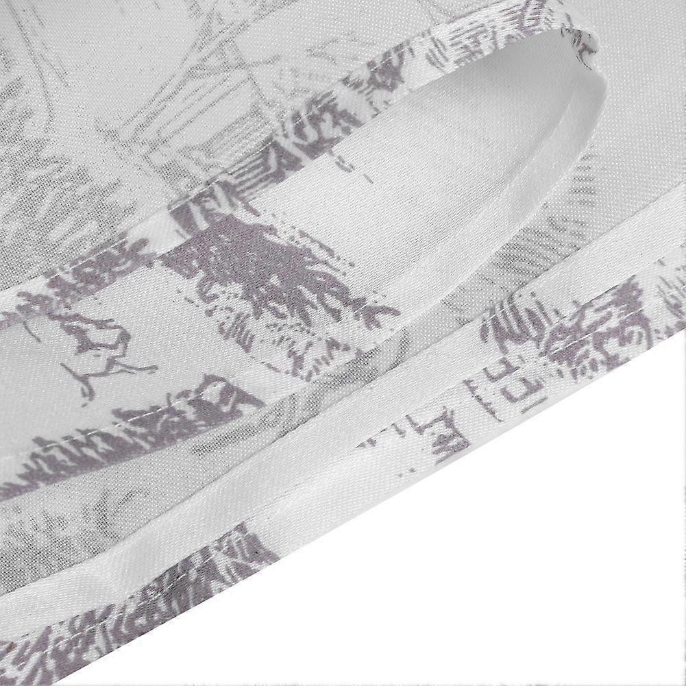 Christmas Table Runner Gray Deer Pattern Fabric Printing Desk Decoration Tablecloth