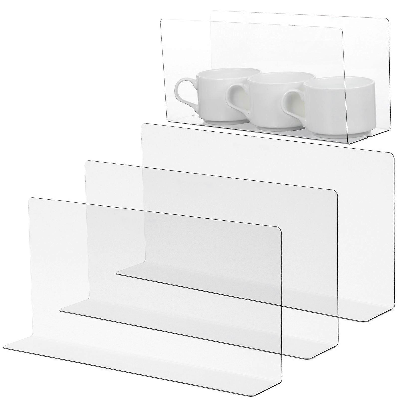 Shelf Dividers For Wire Shelving Commodity Shelf Dividers L Shape Indoor Use 25.00X12.00X4.00CM 5Pcs