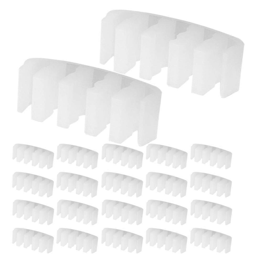 Removable Card Slot for Tableware Box in White Plastic 100pcs Fits Various Sizes