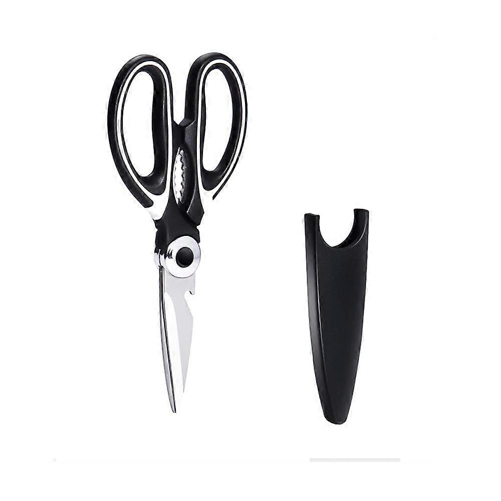 Office Scissors - 8 Inch Stainless Steel Craft and Kitchen Scissors, Multifunctional, Heavy-Duty Design