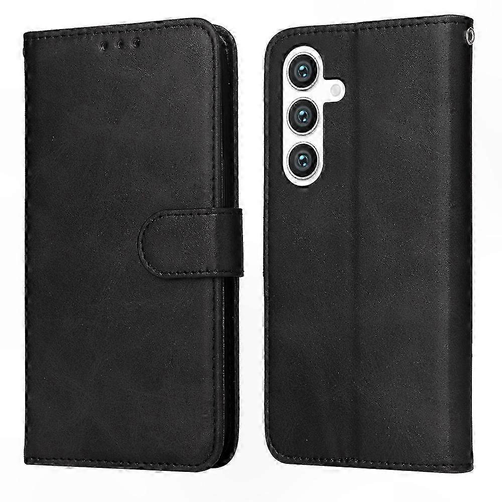 Textured Calf Leather Flip Case for Phone