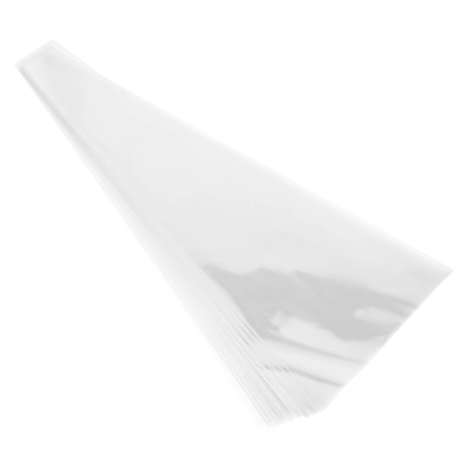 Clear Plastic Flower Bouquet Bags (100pcs) – Transparent Wrapping for Wedding, Valentine’s Day & Floral Arrangements – Ideal for Florists & Flower