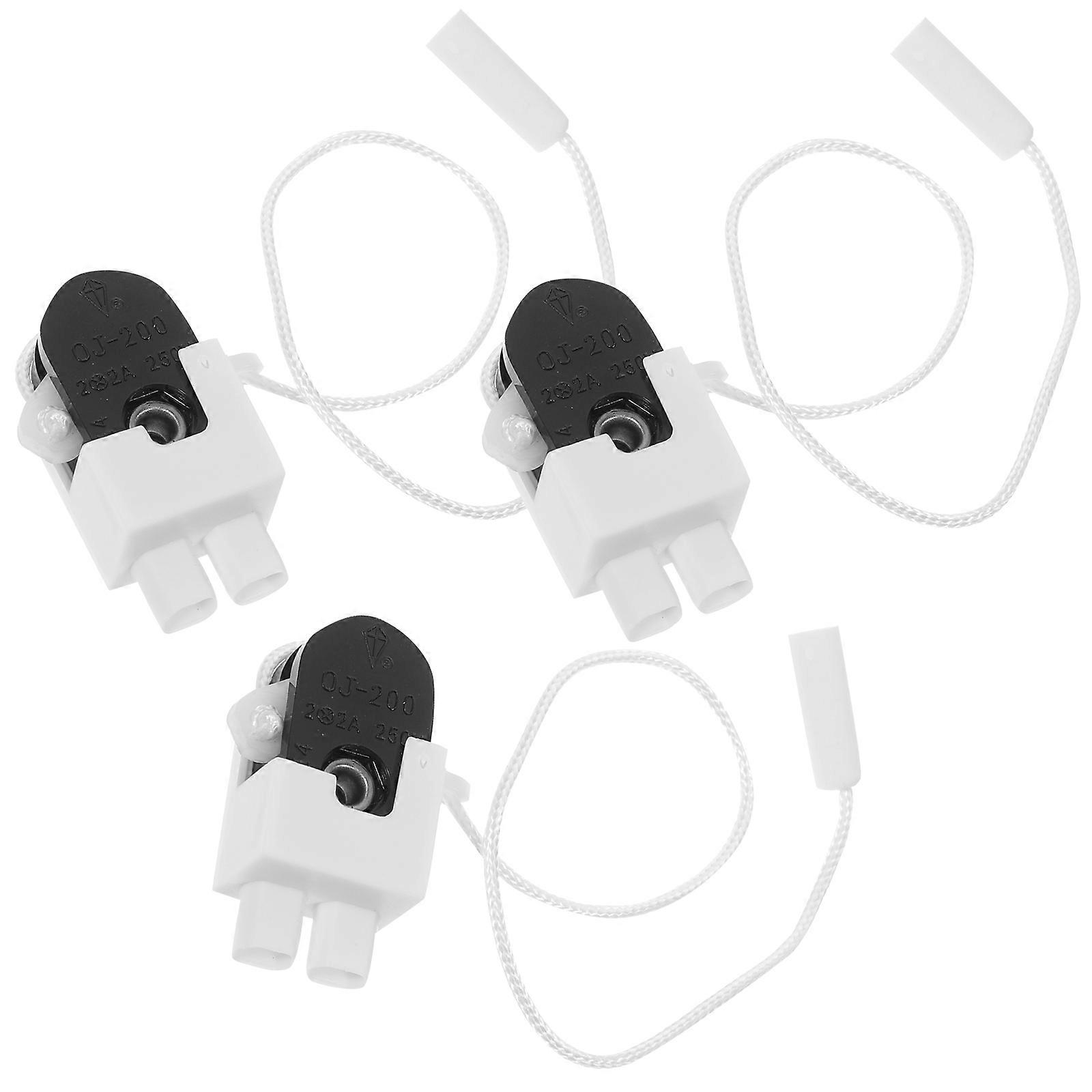 Bathroom Light Pull Cord Handle Single Pull Lamp Chandelier For Home Use Wall Lighting Control 3Pcs