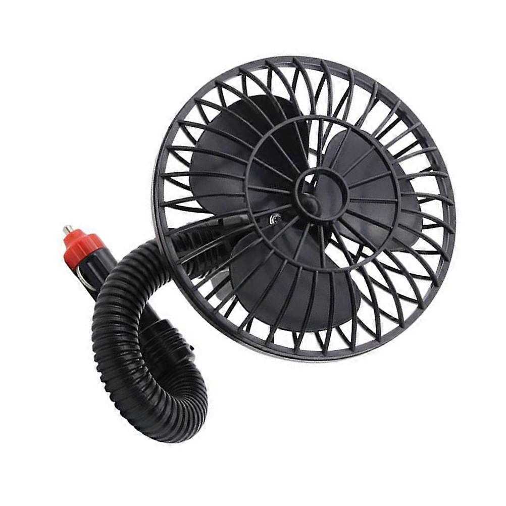 12V Portable Car Fan Low Noise Car 360 Degree Rotating Adjustable Summer Cooling Supplies