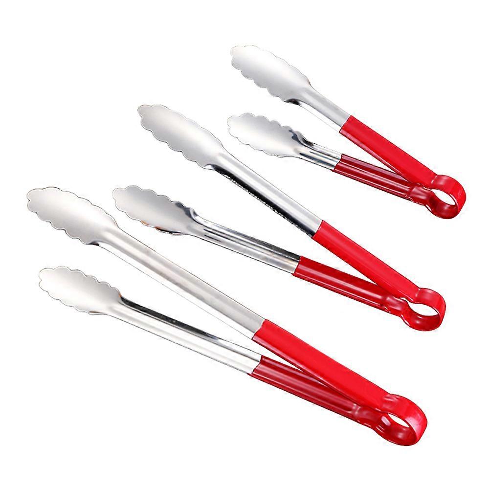 Stainless Steel Food Serving Tong with Comfortable Grip for Home Party and Restaurant Use 3 Pieces
